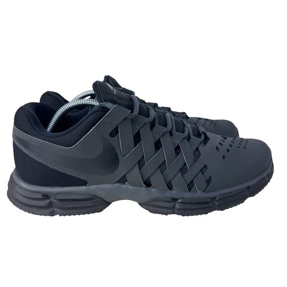 Nike Lunar Fingertrap TR Running Shoes Men's 11.5 Black Elastic Laces 898066-010 - Picture 1 of 11